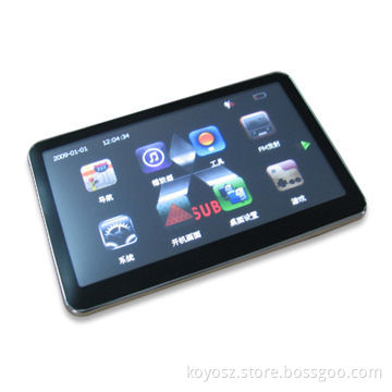 Navigator with Built-in GPS Antenna, FM and Bluetooth Function, Measures 127 x 82 x 13mm